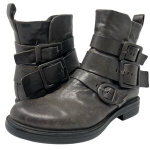 Miz Mooz Gray Combat & Moto Boots
